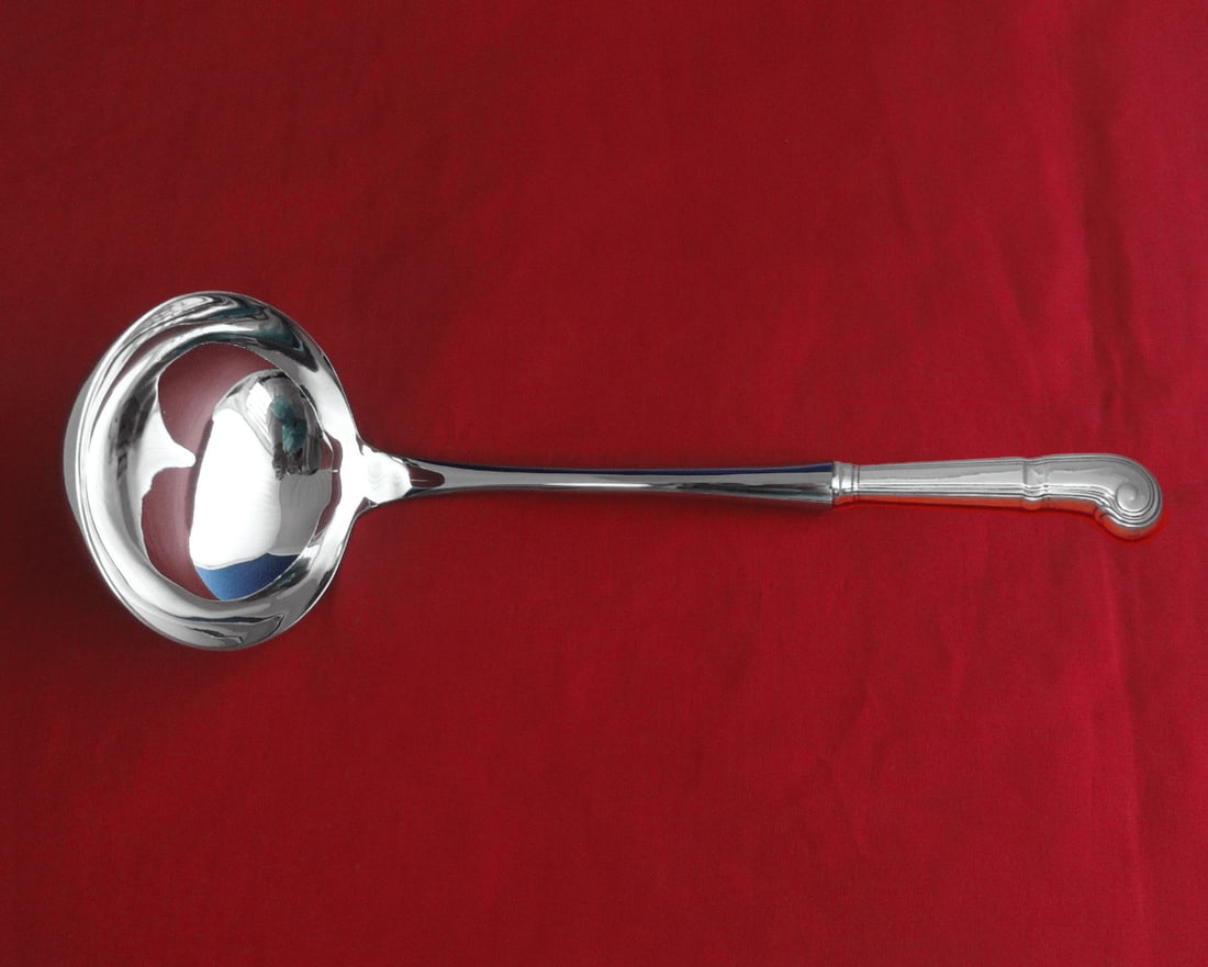 Tiffany and Co Castilian Sterling Silver Soup Ladle Custom Made 10.5 Inch: Tiffany and Co Castilian Sterling Silver Soup Ladle Custom Made 10.5 Inch This impressive soup ladle, custom made by Tiffany and Co., features the elegant Castilian pattern. Crafted from high-quality 