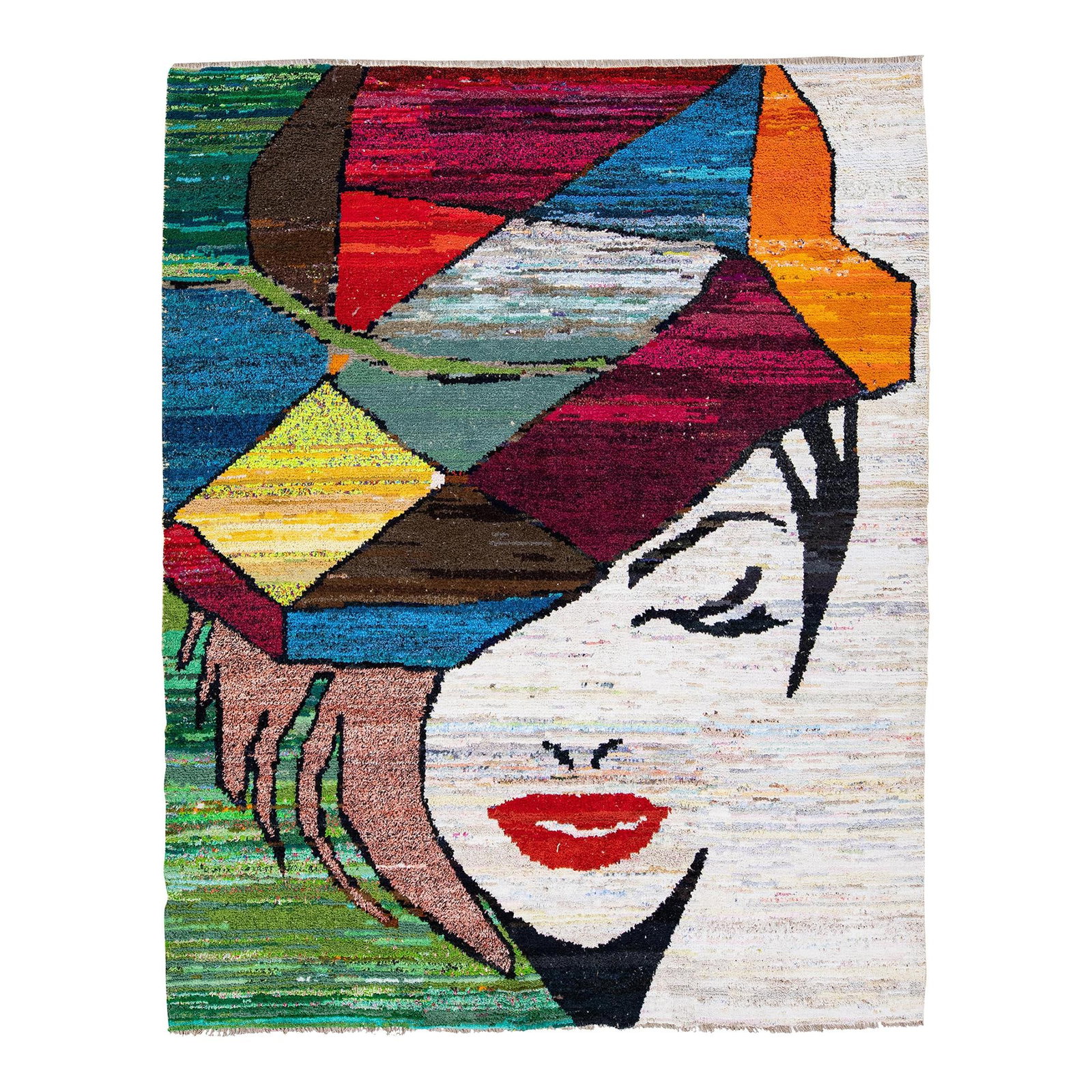 Turkish Handmade Wool Rug 8'3 x 10'2 Multicolor Expressionism Design: Turkish Handmade Wool Rug 8'3 x 10'2 Multicolor Expressionism Design Enhance your space with this exquisite Turkish handmade wool rug, featuring a stunning expressionism design in a vibrant multicolor
