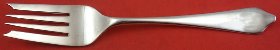 James Robinson Shield End Sterling Silver 4-Tine Salad Fork 6 3/8 inches: James Robinson Shield End Sterling Silver 4-Tine Salad Fork 6 3/8 inches This elegant 4-tine salad fork from James Robinson features a classic Shield End pattern, crafted from high-quality sterling si