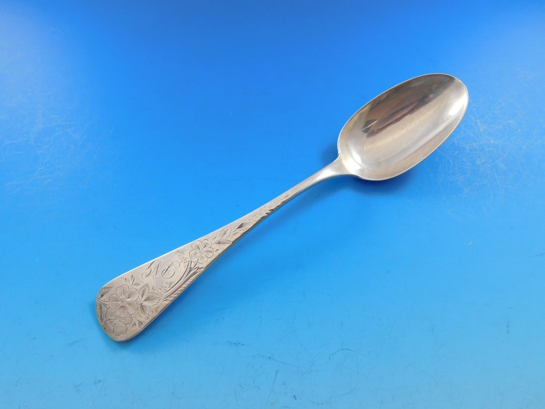 Bailey Banks Biddle Sterling Silver Brite Cut Teaspoon 6 Vintage Flatware (1 of 5)