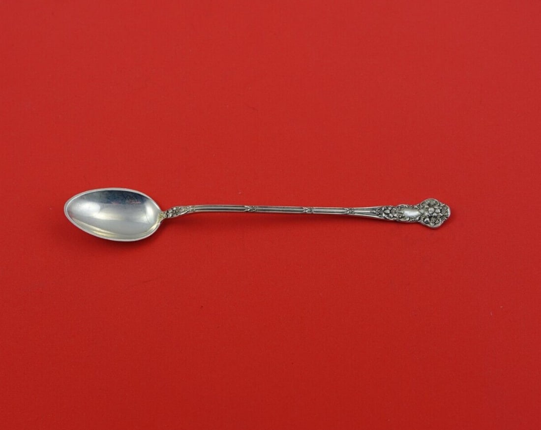 Watson Magnolia Sterling Silver Iced Tea Spoon 7.5 inches Art Nouveau (1 of 2)
