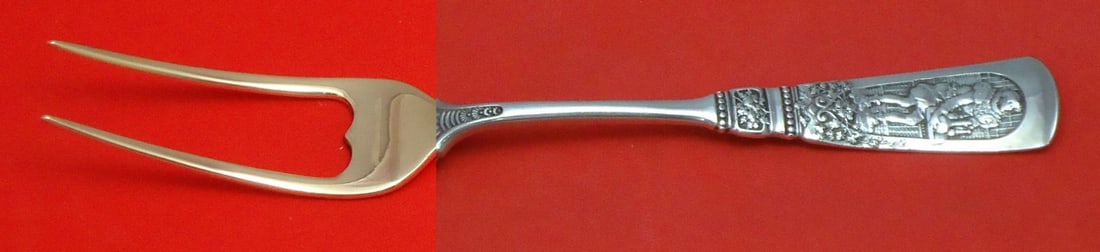 Gorham Fontainebleau Sterling Silver Serving Fork 7 Inch Custom English Server (1 of 1)