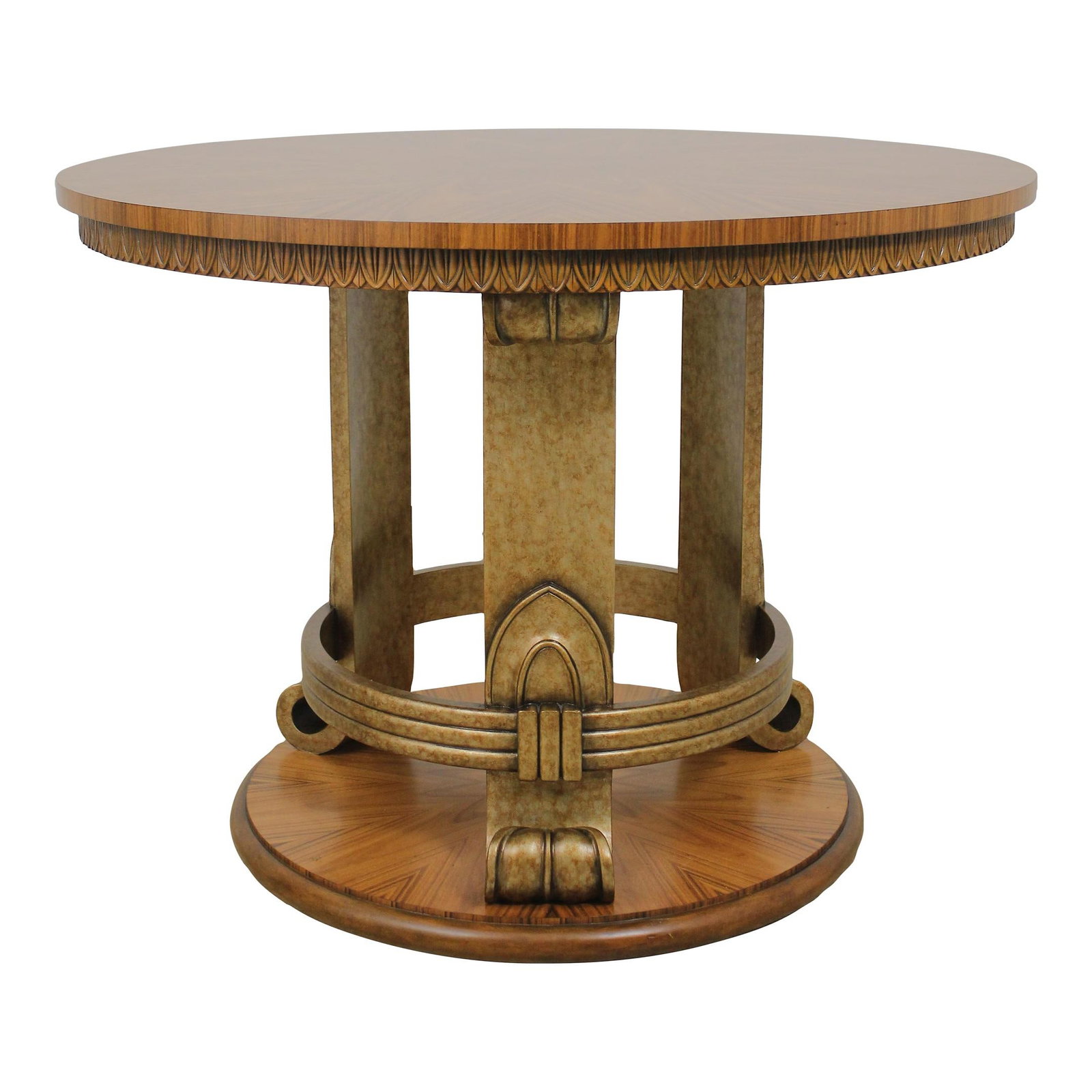 Theodore Alexander Biedermeier Round Walnut High Top Table (1 of 8)