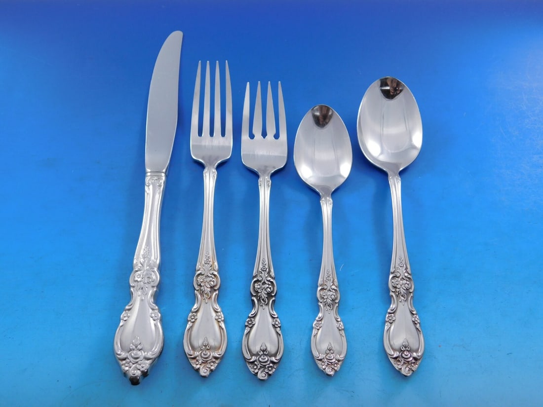 Plantation by Community 33-Piece Stainless Steel Flatware Set for 6 with Storage Caddy: Plantation by Community 33-Piece Stainless Steel Flatware Set for 6 with Storage Caddy Introducing the Plantation by Community Stainless Steel Flatware Set, a comprehensive collection designed for ele