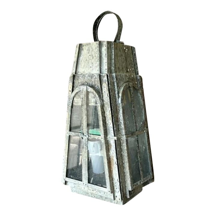 Pair of Vintage Boho Patinated Arts and Crafts Outdoor Sconces (1 of 6)
