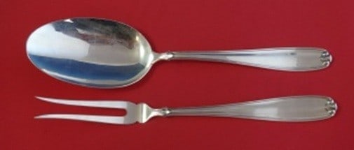 2pc Sterling Silver Vegetable Serving Set Buccellati Palm Beach Italy (1 of 1)