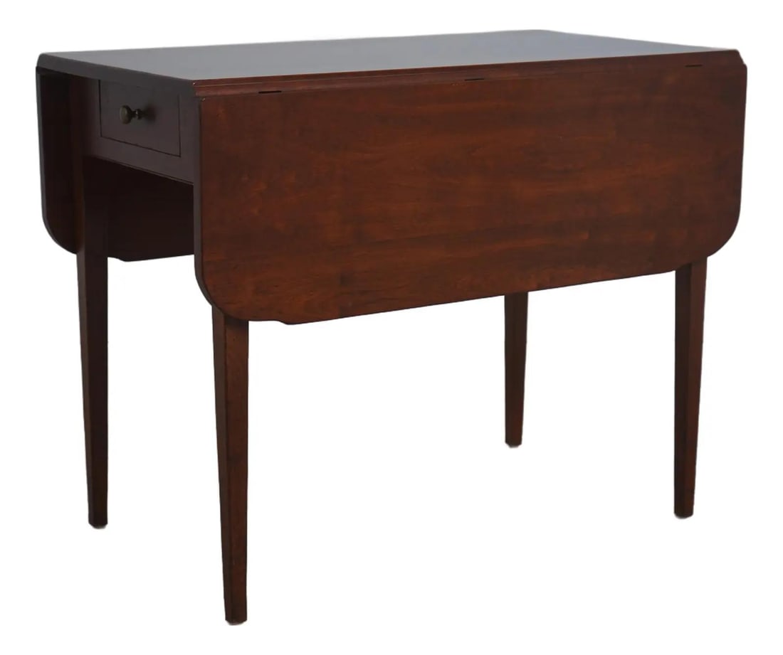 Cherry Pembroke Drop Leaf Table by Wright Table Co 2 Drawer (1 of 10)