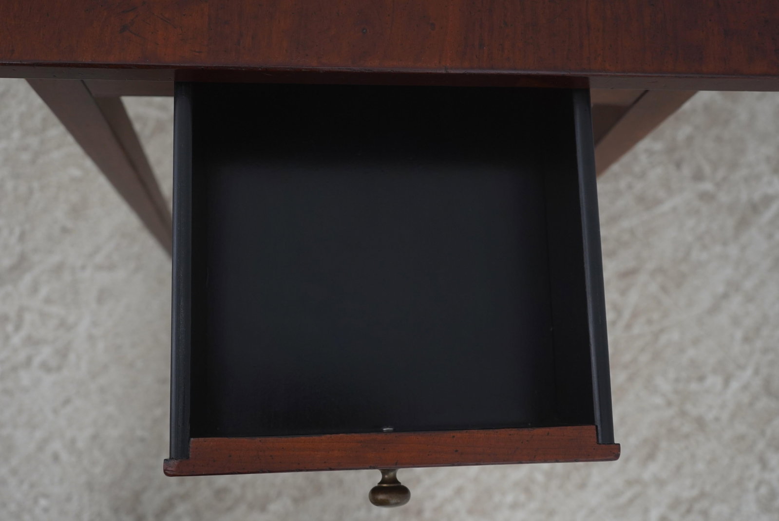 Cherry Pembroke Drop Leaf Table by Wright Table Co 2 Drawer - 4