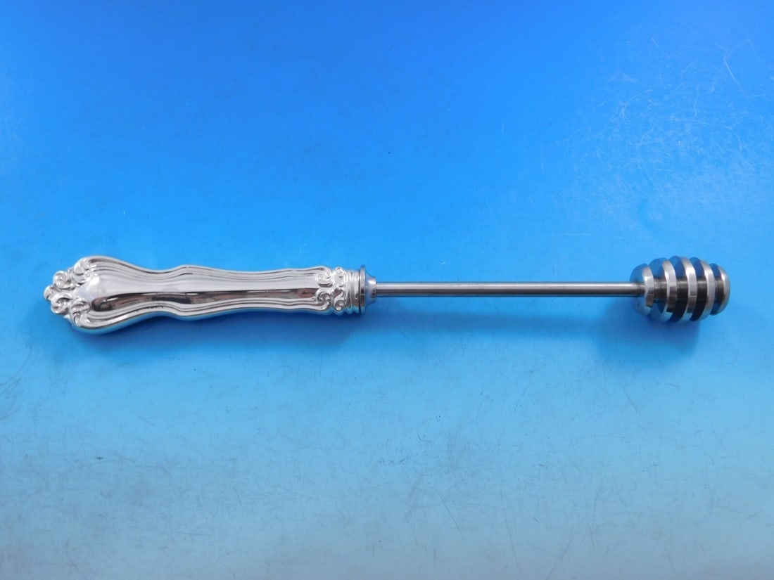 Westmorland George Martha Washington Sterling Silver Honey Dipper 8 5/8 Inch: Westmorland George Martha Washington Sterling Silver Honey Dipper 8 5/8 Inch This custom-made honey dipper features a sterling silver hollow handle with a stainless steel implement, designed in the Ge
