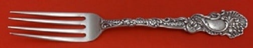 Gorham Marie Antoinette Sterling Silver Dinner Fork 7.5 inches: Gorham Marie Antoinette Sterling Silver Dinner Fork 7.5 inches This exquisite dinner fork is part of the Marie Antoinette pattern by Gorham, crafted from high-quality sterling silver. Measuring 7 1/2 