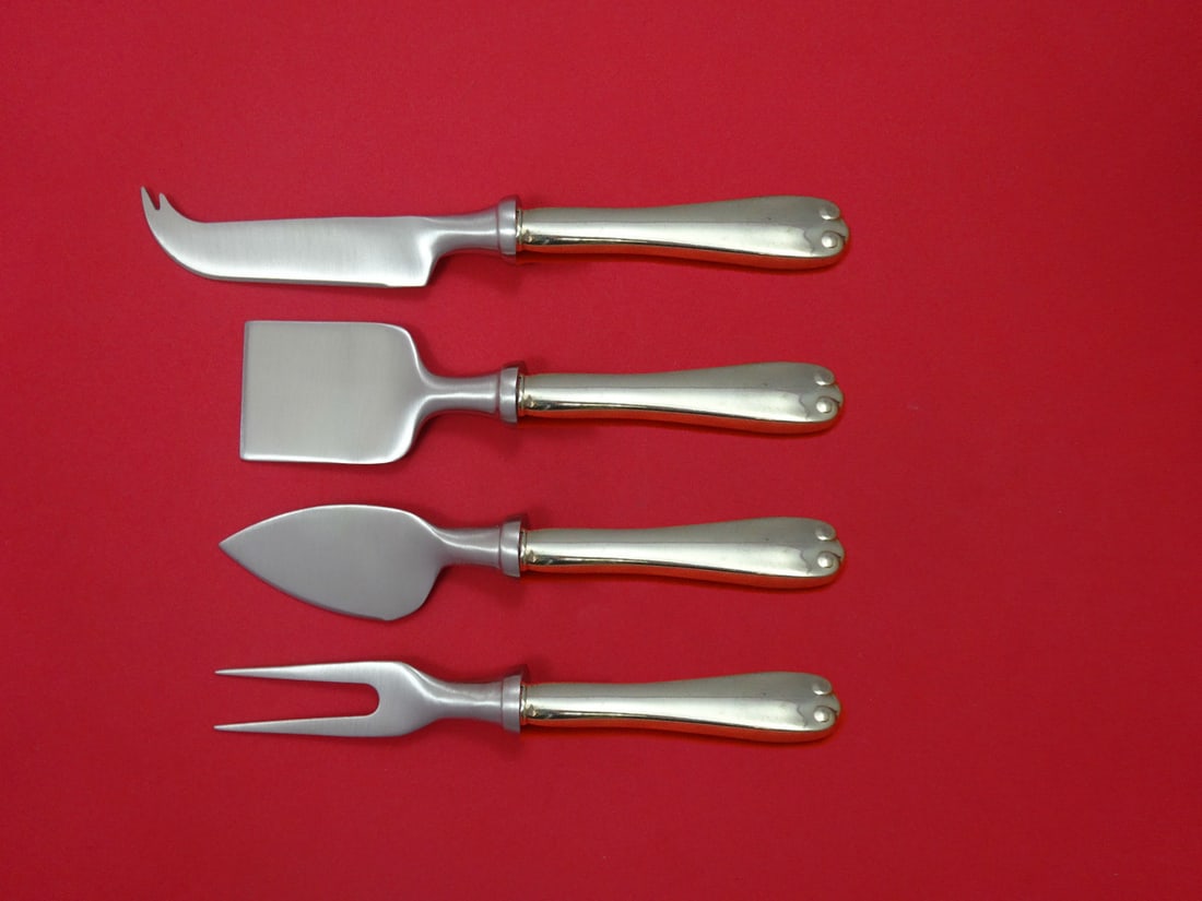 Tiffany & Co. Flemish Sterling Silver Cheese Serving Set 4pc Hostess (1 of 1)