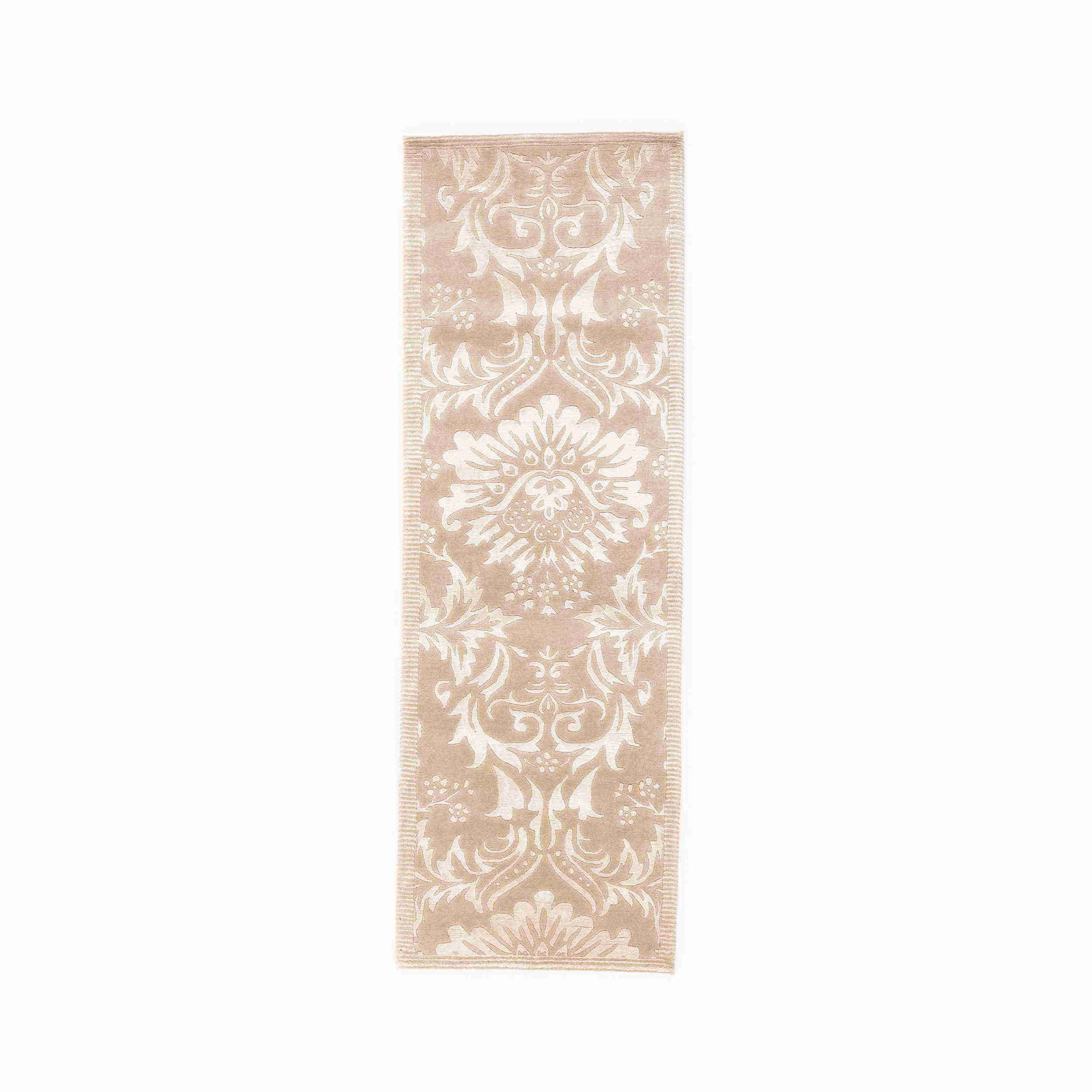 Authentic Handmade Modern Carpet Wool on Cotton 33.5 x 99.2: Authentic Handmade Modern Carpet Wool on Cotton 33.5 x 99.2 This authentic handmade modern carpet features a unique wool on cotton construction, ensuring both durability and comfort. Designed with dou