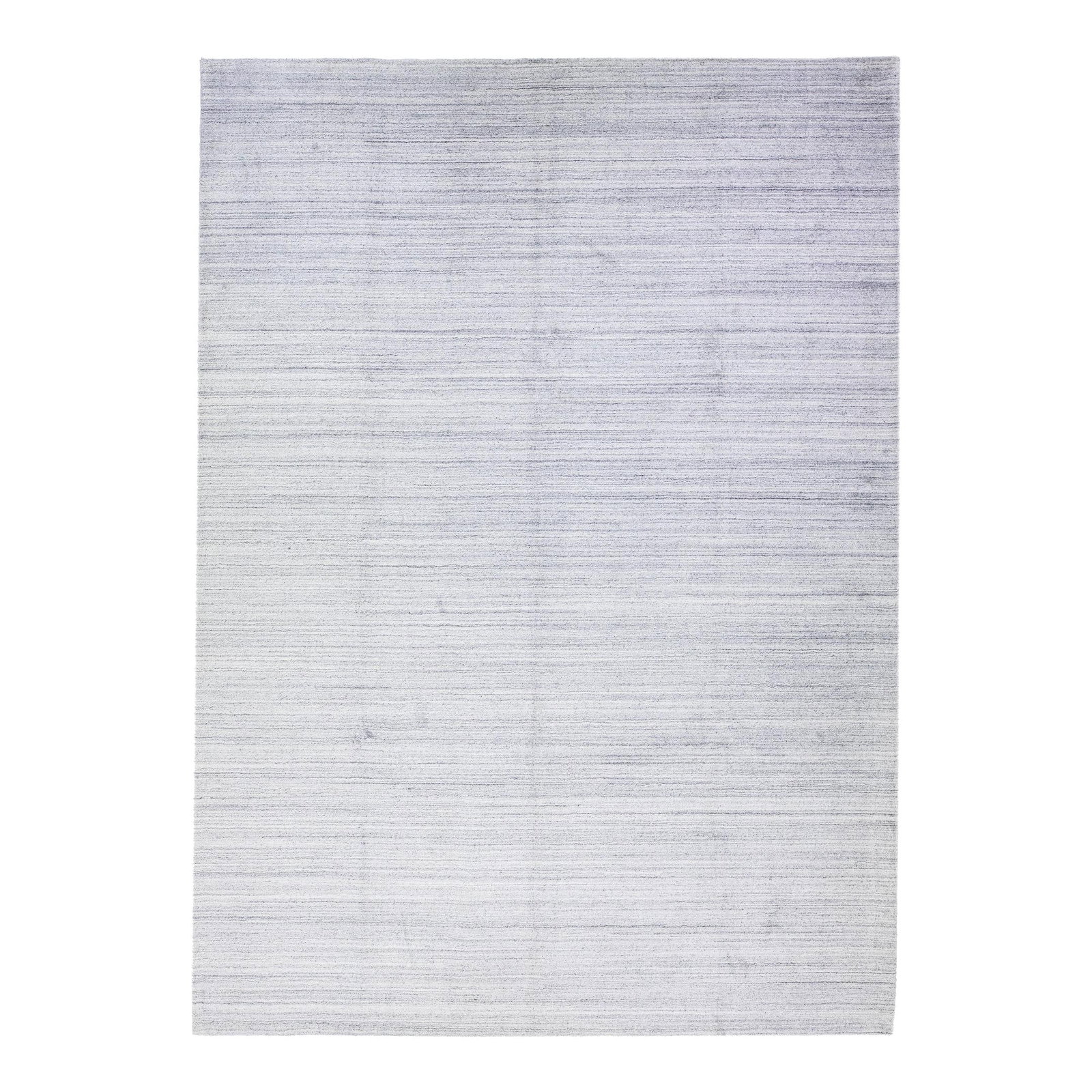 Gray Modern Hand-Loom Wool Rug 10' x 14' Geometric Design: Gray Modern Hand-Loom Wool Rug 10' x 14' Geometric Design Enhance your living space with this stunning gray modern hand-loom wool rug, featuring a striking ivory field and gray accents in an elegant a