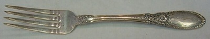 Towle Sterling Silver Dinner Fork Old Mirror Pattern 7 3/4 Vintage Flatware (1 of 2)