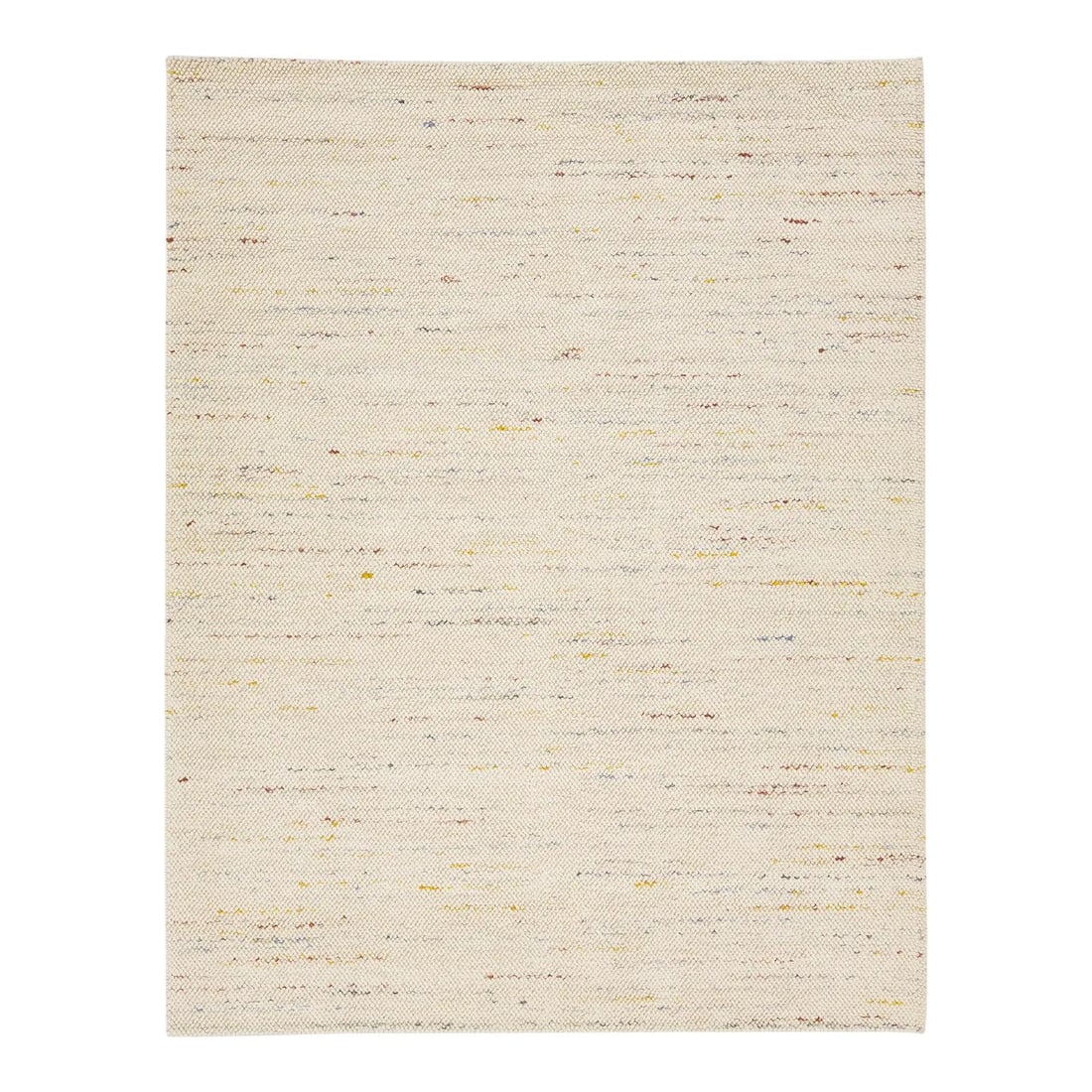 Handmade Beige Wool Rug with Contemporary Texture 9'3 x 11'10 (1 of 10)
