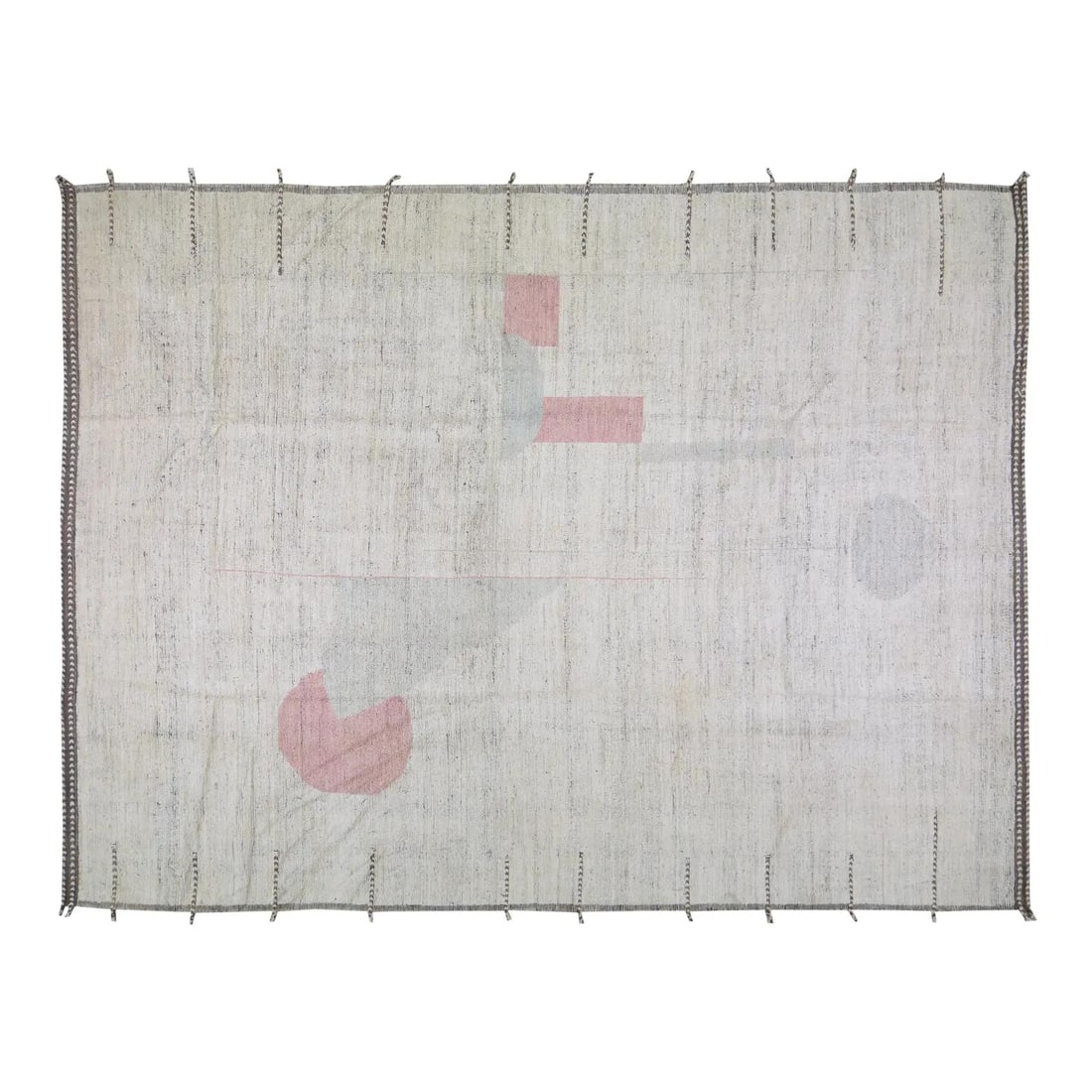 Moroccan Wool Hand Knotted Area Rug 10' X 14': Moroccan Wool Hand Knotted Area Rug 10' X 14' This hand-knotted wool rug is crafted using traditional Moroccan rug-making techniques, offering a blend of timeless artistry and modern design. Its durab