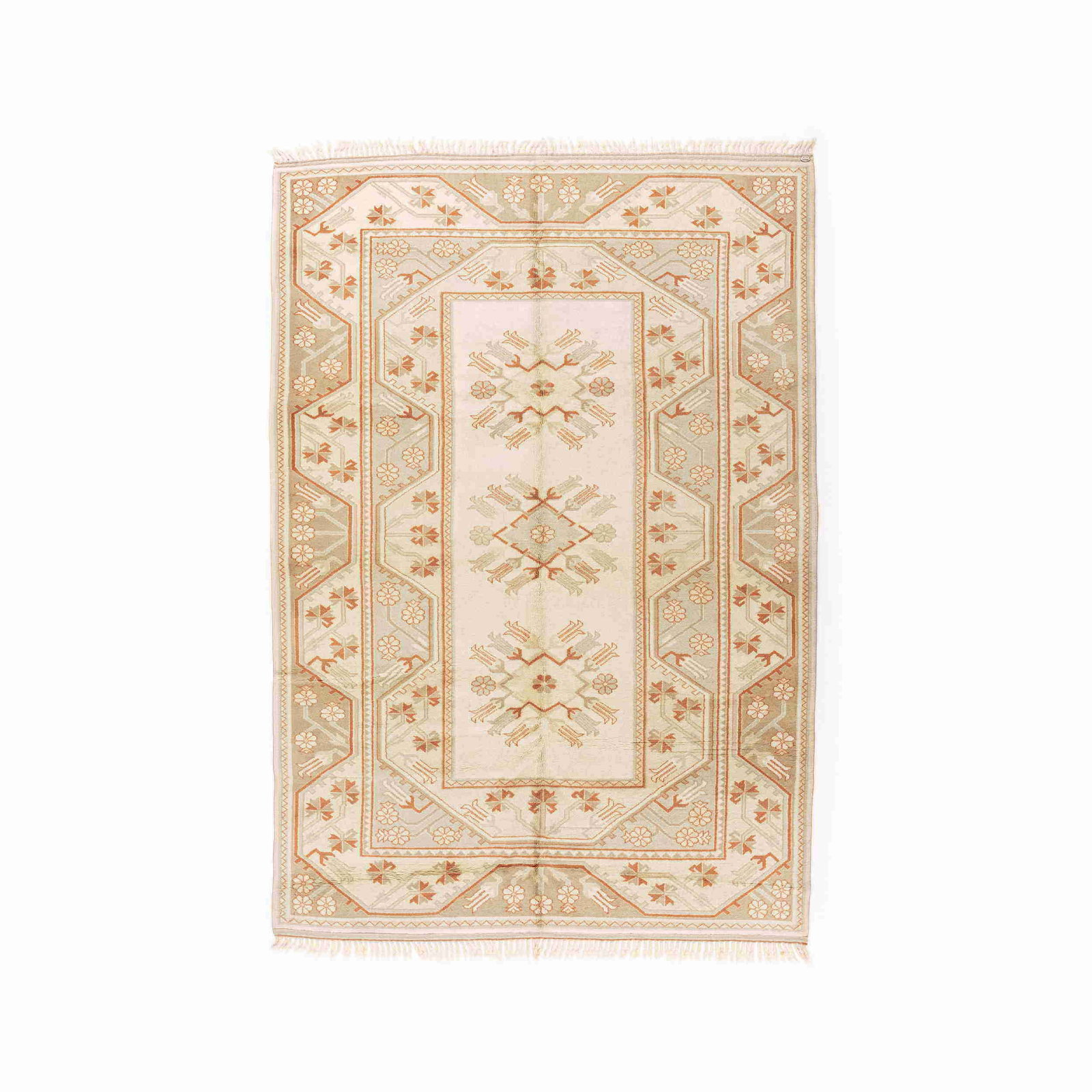 Authentic Handmade Milas Wool Carpet 79.1 x 114.2 Double Knots (1 of 8)