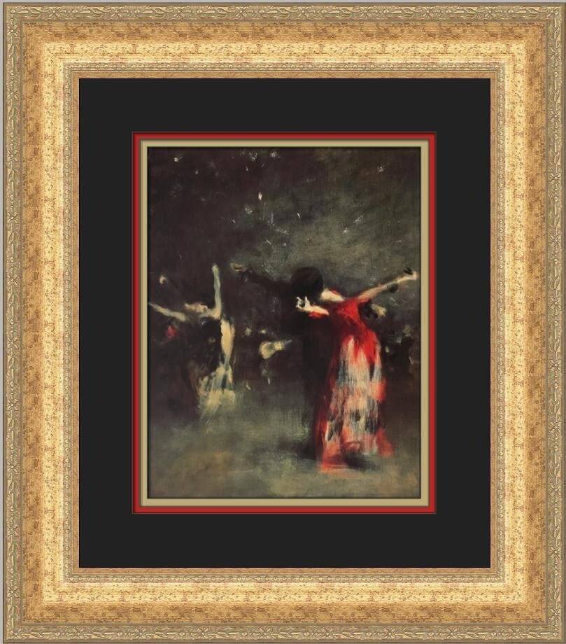 John Singer Sargent Study For The Spanish Dance Framed Print 1997: John Singer Sargent Study For The Spanish Dance Framed Print 1997 Enhance your art collection with this exquisite custom framed print of 'Study For The Spanish Dance' by renowned artist John Singer Sa