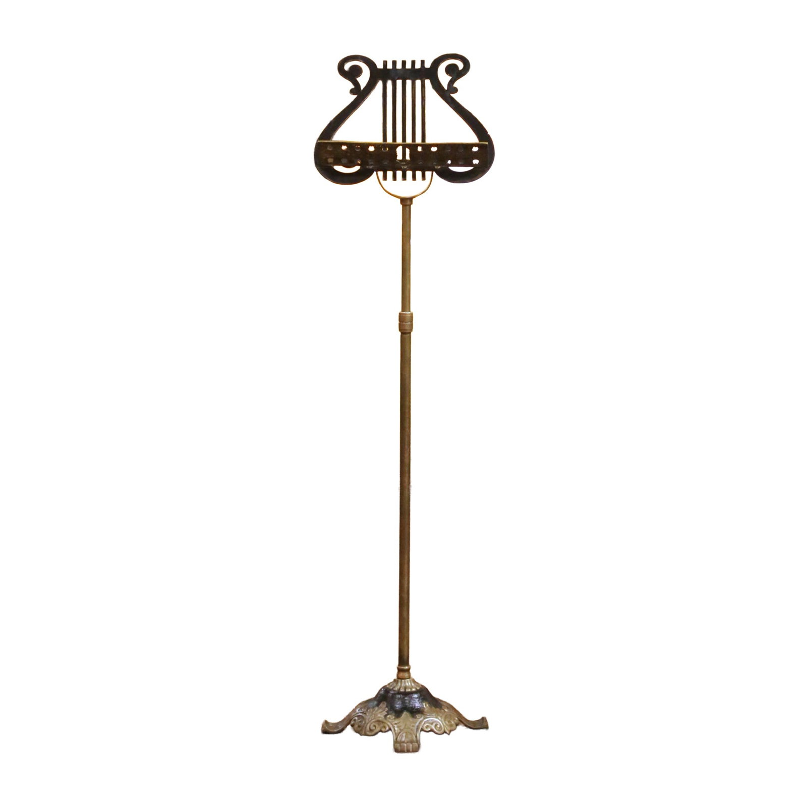 French brass lyre music stand Napoleon III circa 1950 (1 of 7)