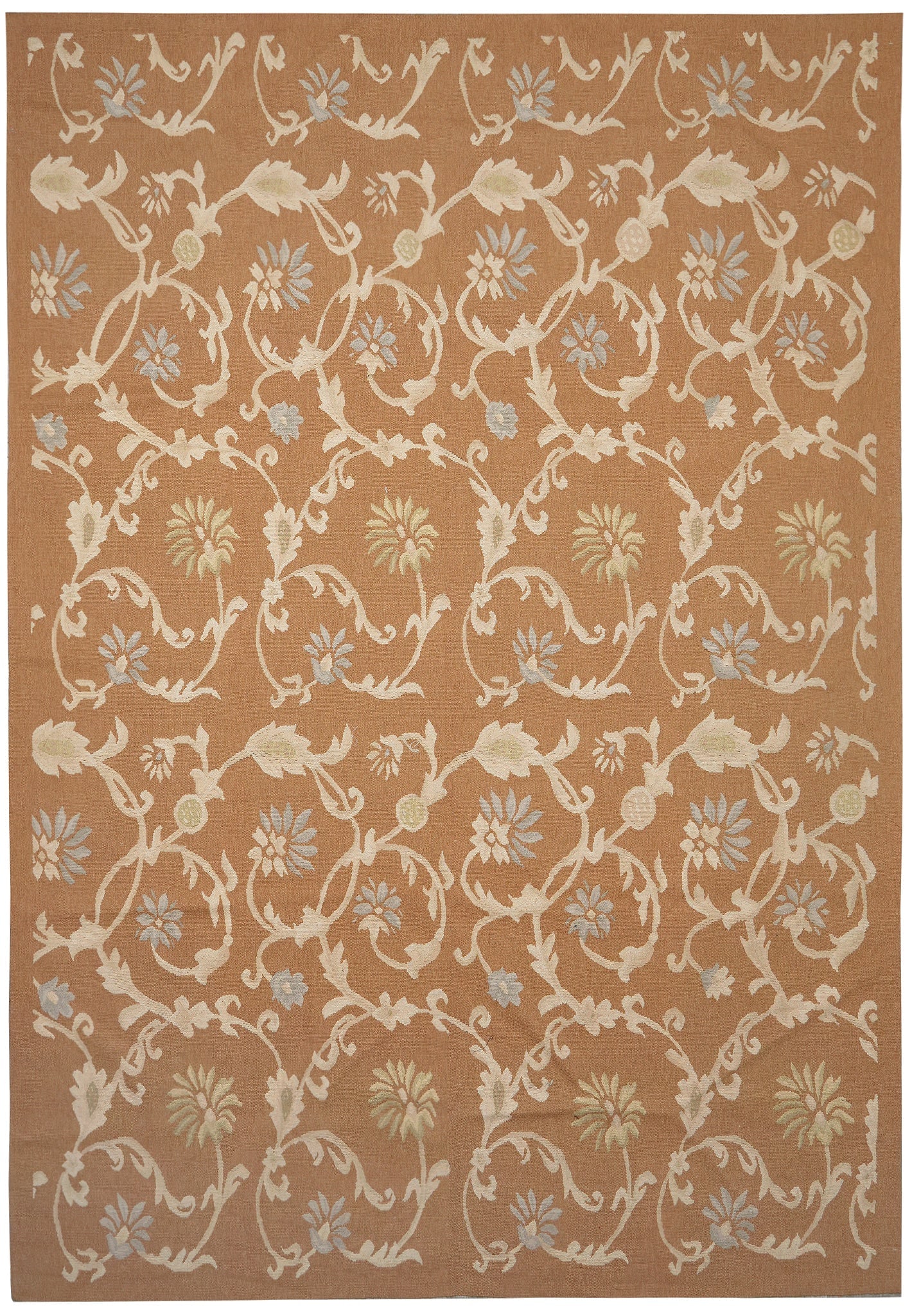 Handmade 9 x 12.6 Wool Rug Contemporary Transitional Geometric Design (1 of 13)