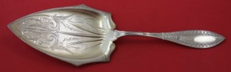 Schulz & Fischer Olympic Sterling Silver Pie Server Gold Wash 9.25 Inch: Schulz & Fischer Olympic Sterling Silver Pie Server Gold Wash 9.25 Inch Discover the elegance of the Olympic pie server by Schulz & Fischer, crafted from high-quality sterling silver. This exquisite p