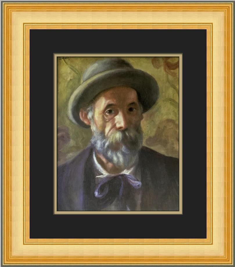 Renoir Self-Portrait 1 Custom Framed Print 19 x 17 Impressionism (1 of 2)