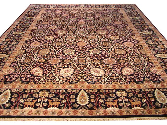 Handmade Jaipour Rug 9'1 x 12'3 Geometric Patterns Vibrant Colors: Handmade Jaipour Rug 9'1 x 12'3 Geometric Patterns Vibrant Colors Free continental US Shipping Enhance your living space with this exquisite handmade Jaipour rug, showcasing bold geometric patterns an