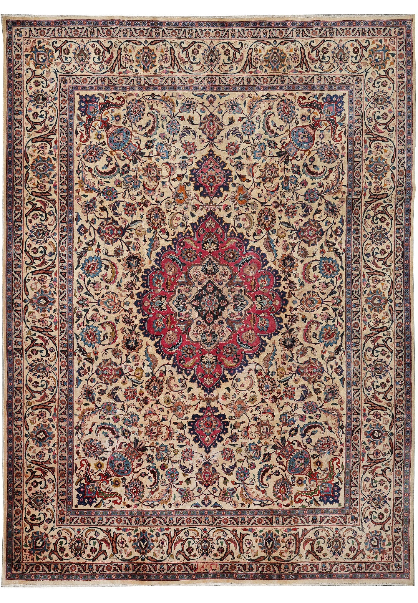 Quality Persian Tabriz Rug 9.6 x 13 1980s (1 of 13)
