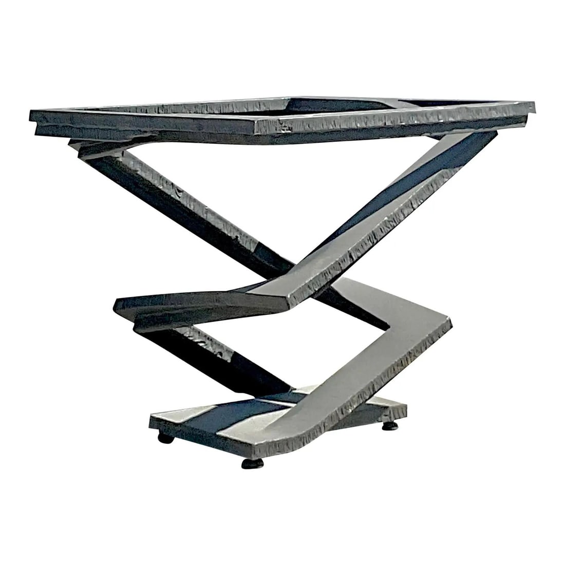Fleur De Fer Steel Table Base by Roche Bobois Designed by Maurice Barilone: Fleur De Fer Steel Table Base by Roche Bobois Designed by Maurice Barilone This vintage contemporary dining table pedestal is part of the "Fleur De Fer" collection, designed by Maurice Barilone for Ro