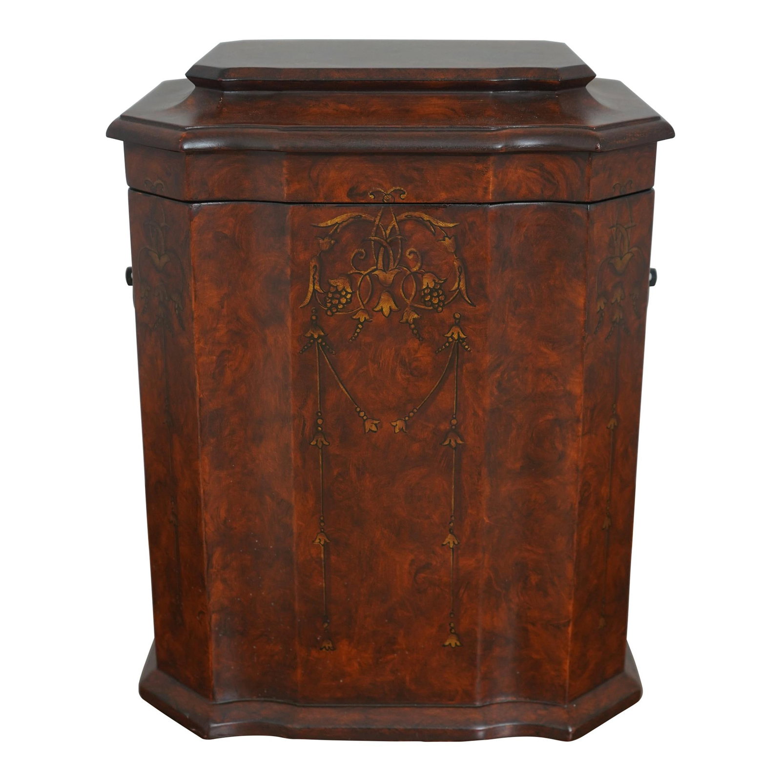 Bombay Co Continental Style Burl Walnut Wine Caddy 12 x 10 x 15.5 (1 of 10)