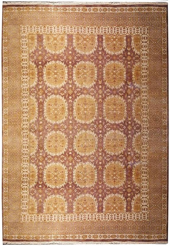 Lavandar Hand-Knotted Wool Rug 7.7 x 9.9 Area Rug India: Lavandar Hand-Knotted Wool Rug 7.7 x 9.9 Area Rug India Free continental US Shipping Transform your space with the exquisite 7.7 x 9.9 Lavandar Hand-knotted Wool Rug, a perfect blend of luxury and art