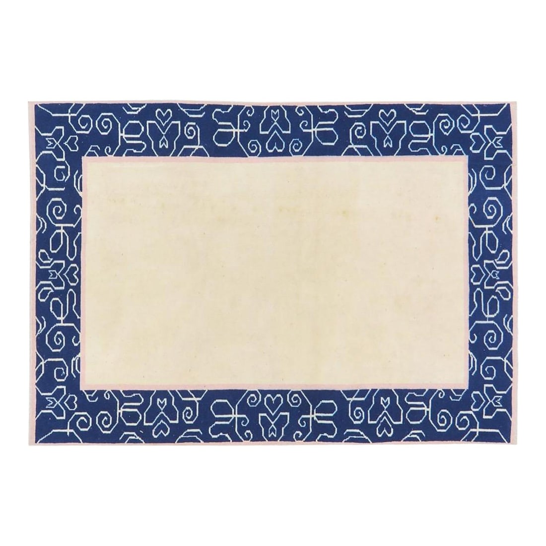 Anatolian Wool Hand-Knotted Rug Beige 4x5'9 Traditional Turkish Design: Anatolian Wool Hand-Knotted Rug Beige 4x5'9 Traditional Turkish Design This vintage Turkish Anatolian rug is hand-knotted from wool using traditional rug-making techniques. It features a timeless blen