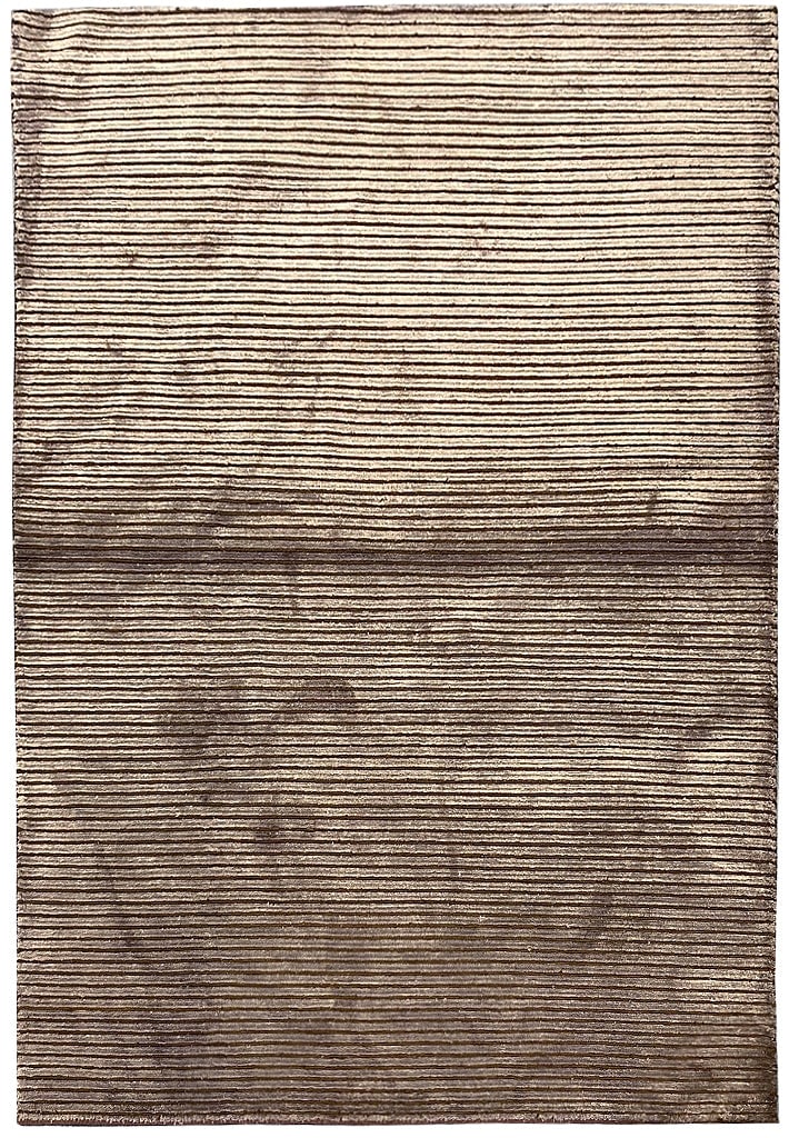 Handmade 4' x 5.11' Dark Brown Bamboo Silk Area Rug: Handmade 4' x 5.11' Dark Brown Bamboo Silk Area Rug Free continental US Shipping Elevate your home decor with this exquisite 4' x 5.11' Handmade Dark Brown Bamboo Silk Rug. Crafted by skilled artisans
