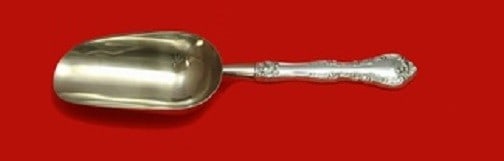 Gorham Alencon Lace Sterling Silver Ice Scoop 9 3/4" Custom Serving Piece: Gorham Alencon Lace Sterling Silver Ice Scoop 9 3/4" Custom Serving Piece Elevate your serving collection with this exquisite Alencon Lace ice scoop by Gorham. Crafted from sterling silver, this custo