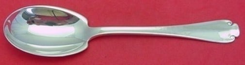 Tiffany & Co. Flemish Sterling Silver Preserve Spoon 7 1/4": Tiffany & Co. Flemish Sterling Silver Preserve Spoon 7 1/4" This exquisite preserve spoon features the elegant Flemish pattern by Tiffany & Co. Crafted from high-quality sterling silver, this serving 