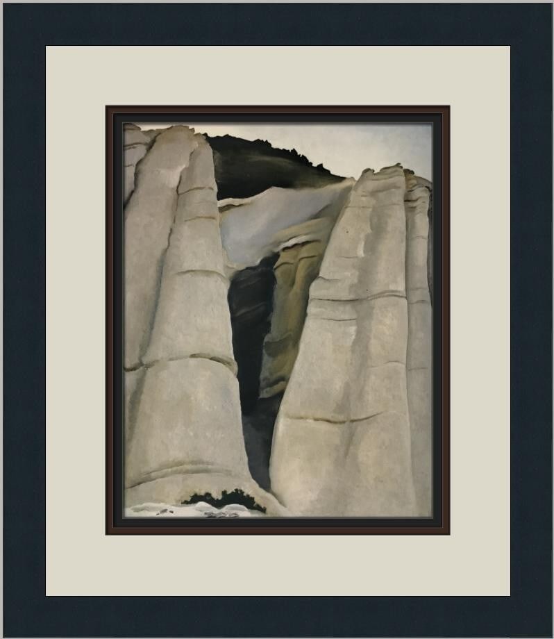 Georgia O'Keeffe Gray Hills Custom Framed Abstract Art Print (1 of 2)