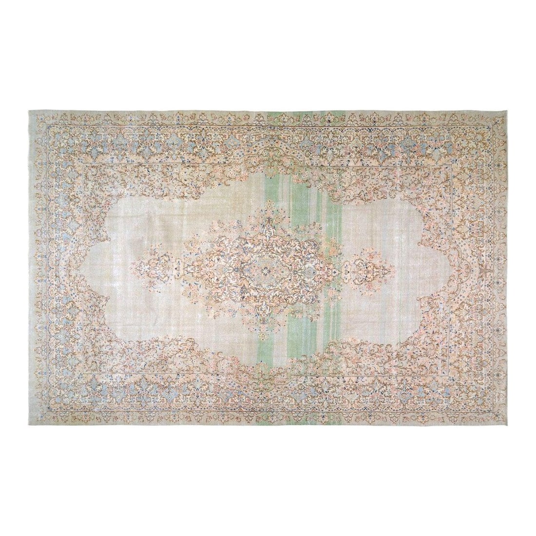 11'7x18 Turkish Anatolian Wool Hand Knotted Rug: 11'7x18 Turkish Anatolian Wool Hand Knotted Rug This vintage Turkish Anatolian rug is expertly hand-knotted from wool, combining traditional craftsmanship with modern design sensibilities. Its durable