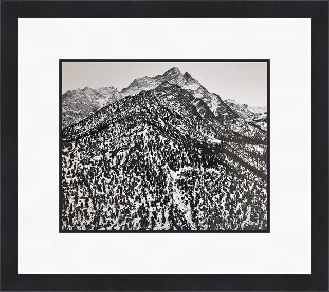 Ansel Adams Lone Pine Peak Framed Art Print 1980 Modernism (1 of 1)
