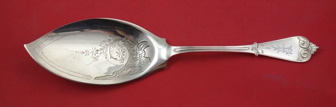 Tiffany & Co Beekman Sterling Silver Ice Cream Server 11 Inch Brite-Cut: Tiffany & Co Beekman Sterling Silver Ice Cream Server 11 Inch Brite-Cut This exquisite Beekman ice cream server from Tiffany & Co. is crafted from sterling silver and features a beautiful brite-cut de