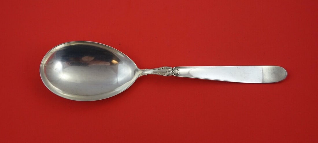 Camusso Portofino sterling silver vegetable spoon 11 3 8 inch (1 of 2)