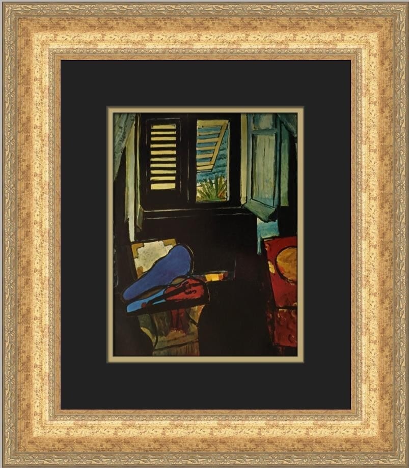 Henri Matisse Interior with a Violin Custom Framed Print 1979 (1 of 2)