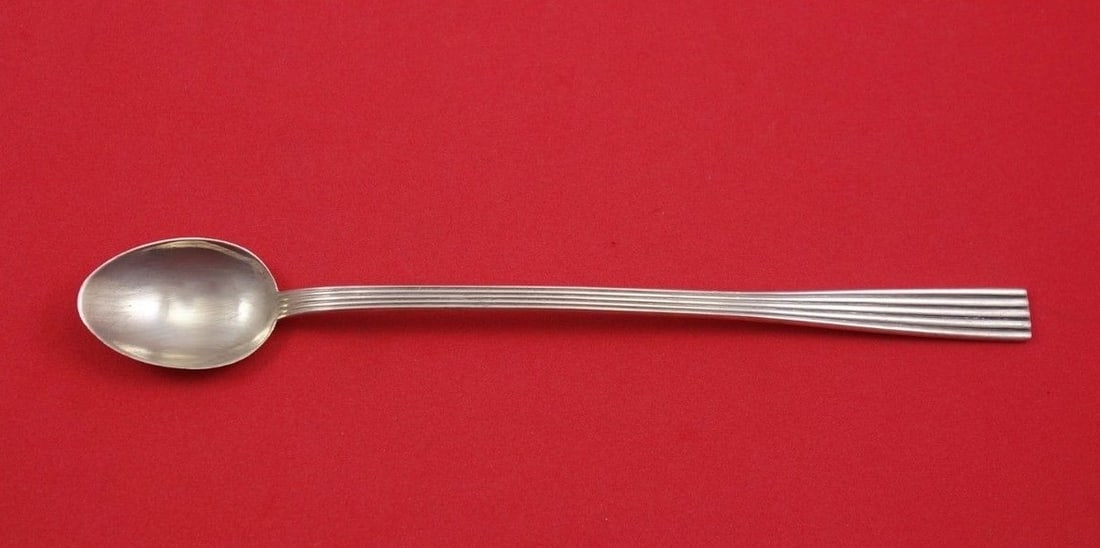 Buccellati Tiber Sterling Silver Iced Tea Spoon 7 7/8": Buccellati Tiber Sterling Silver Iced Tea Spoon 7 7/8" Introducing the Tiber Iced Tea Spoon by Buccellati, crafted from high-quality sterling silver. This elegant spoon measures 7 7/8" and features th