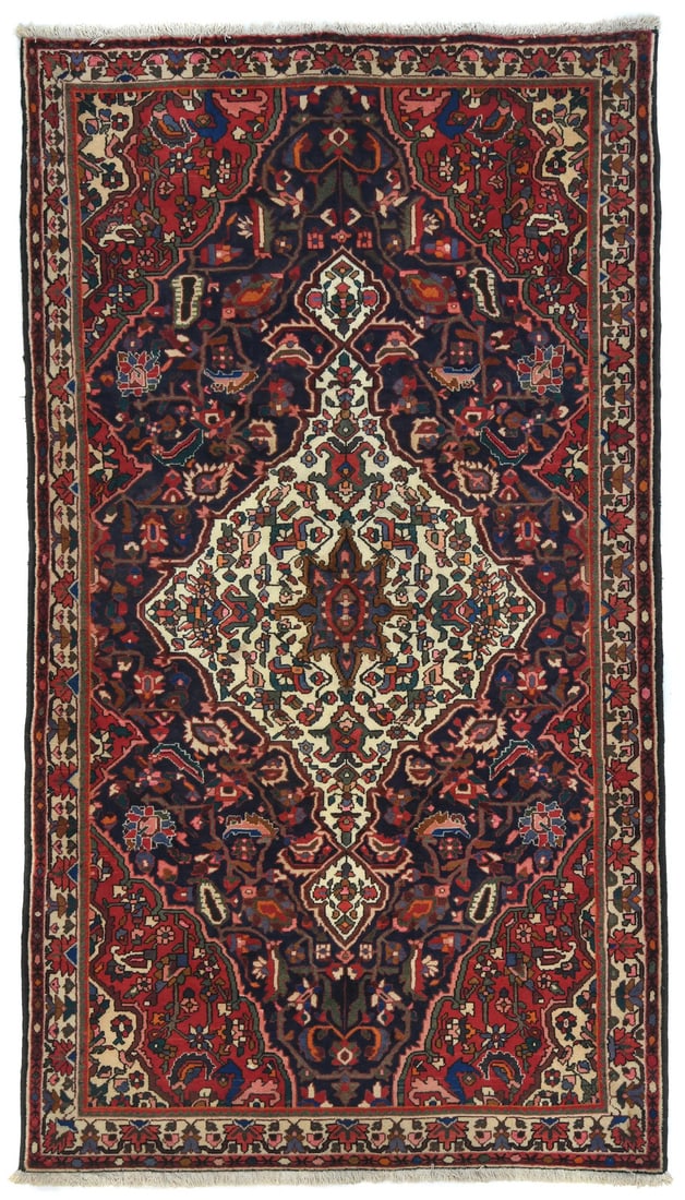 Hand Knotted Wool Vintage Floral Runner Rug 5'4 x 9'8: Hand Knotted Wool Vintage Floral Runner Rug 5'4 x 9'8 Enhance your home decor with this exquisite hand-knotted vintage Oriental rug. Measuring 5'4" x 9'8", this rug features a stunning floral design i