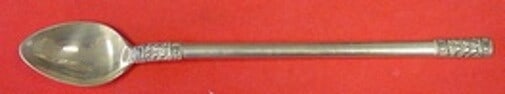 Wallace Aegean Weave Plain Sterling Silver Iced Tea Spoon 8 Inch (1 of 1)