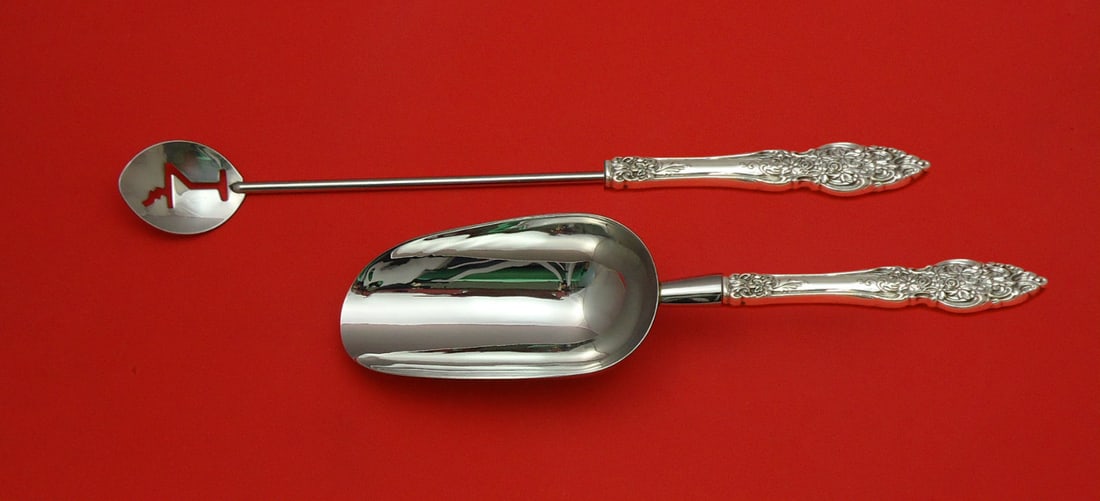 Reed and Barton Vienna Sterling Silver Custom Bar Set 2pc: Reed and Barton Vienna Sterling Silver Custom Bar Set 2pc Enhance your entertaining experience with the Vienna by Reed and Barton Sterling Silver Bar Set. This exquisite 2-piece custom-made set featur