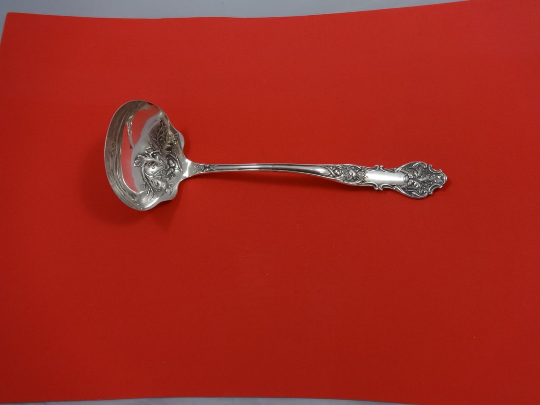 1847 Rogers Charter Oak Silverplate Oyster Ladle 9 5/8" (1 of 2)