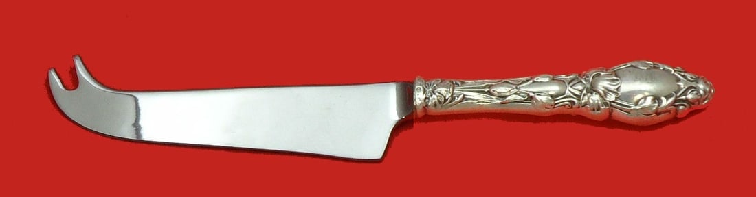 Gorham Virginiana Sterling Silver Cheese Knife Custom 8 1/4 Inch: Gorham Virginiana Sterling Silver Cheese Knife Custom 8 1/4 Inch Introducing the Virginiana Cheese Knife, expertly crafted by Gorham in sterling silver. This custom-made piece features a hollow handle
