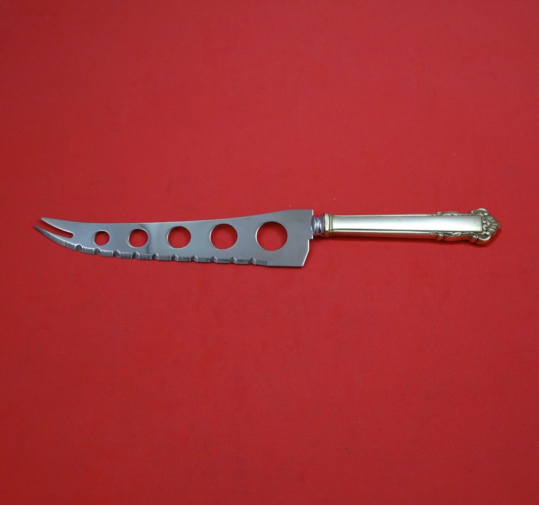 Lunt English Shell Sterling Silver Charcuterie Knife 9 3/4 Inch: Lunt English Shell Sterling Silver Charcuterie Knife 9 3/4 Inch Presenting a beautifully crafted large charcuterie knife in the classic English Shell pattern by Lunt. This knife features a hollow hand