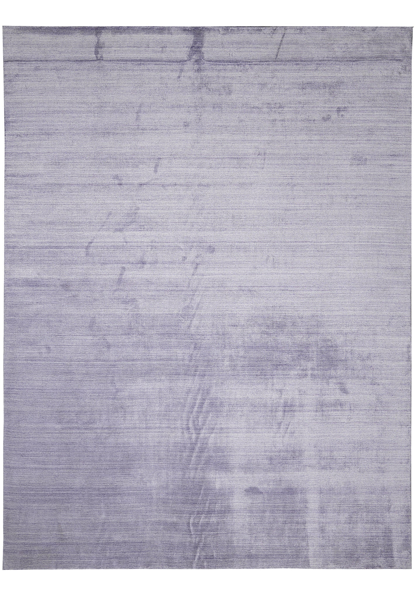 9 x 12 Lavender Modern Handmade Wool Rug: 9 x 12 Lavender Modern Handmade Wool Rug Free continental US Shipping This 9 x 12 modern handmade rug features a plain solid lavender color and a contemporary aesthetic. Hand-knotted by skilled artisa