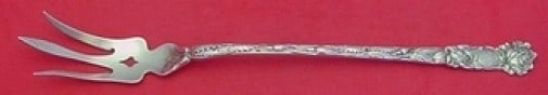 Alvin Bridal Rose Sterling Silver Serving Fork 9.25 Inch Heirloom: Alvin Bridal Rose Sterling Silver Serving Fork 9.25 Inch Heirloom This exquisite serving fork is a remarkable piece from the Bridal Rose pattern by Alvin, crafted in sterling silver. Measuring 9 1/4 i
